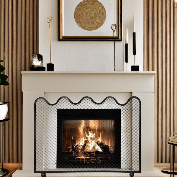 The WAVE FIREPLACE SCREEN