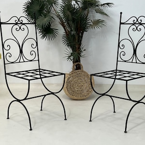Raw cheap iron chairs