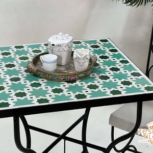 BEAUTIFUL MOSAIC TABLE, Traditional Custom Made Design, Moroccan Rectangular Colorful Table, Luxurious Mosaic Outdoor Patio Furniture