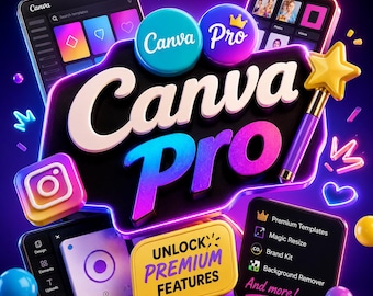 Suscripción a Canva Pro: Diseña como un profesional (Activación por correo electrónico)