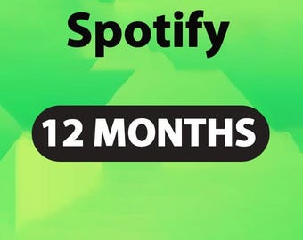Spotify 12 meses – Acceso a música sin anuncios '' LEE LA DESCRIPCIÓN ''