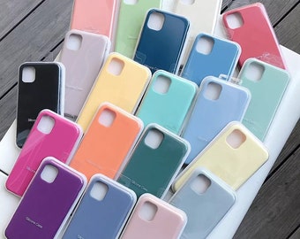 Official Original Silicone Case For Apple iPhone 13 11 12 Pro Max SE 2020 7 8 Plus Case For iPhone 11 12 Pro Max X XR XS Cover
