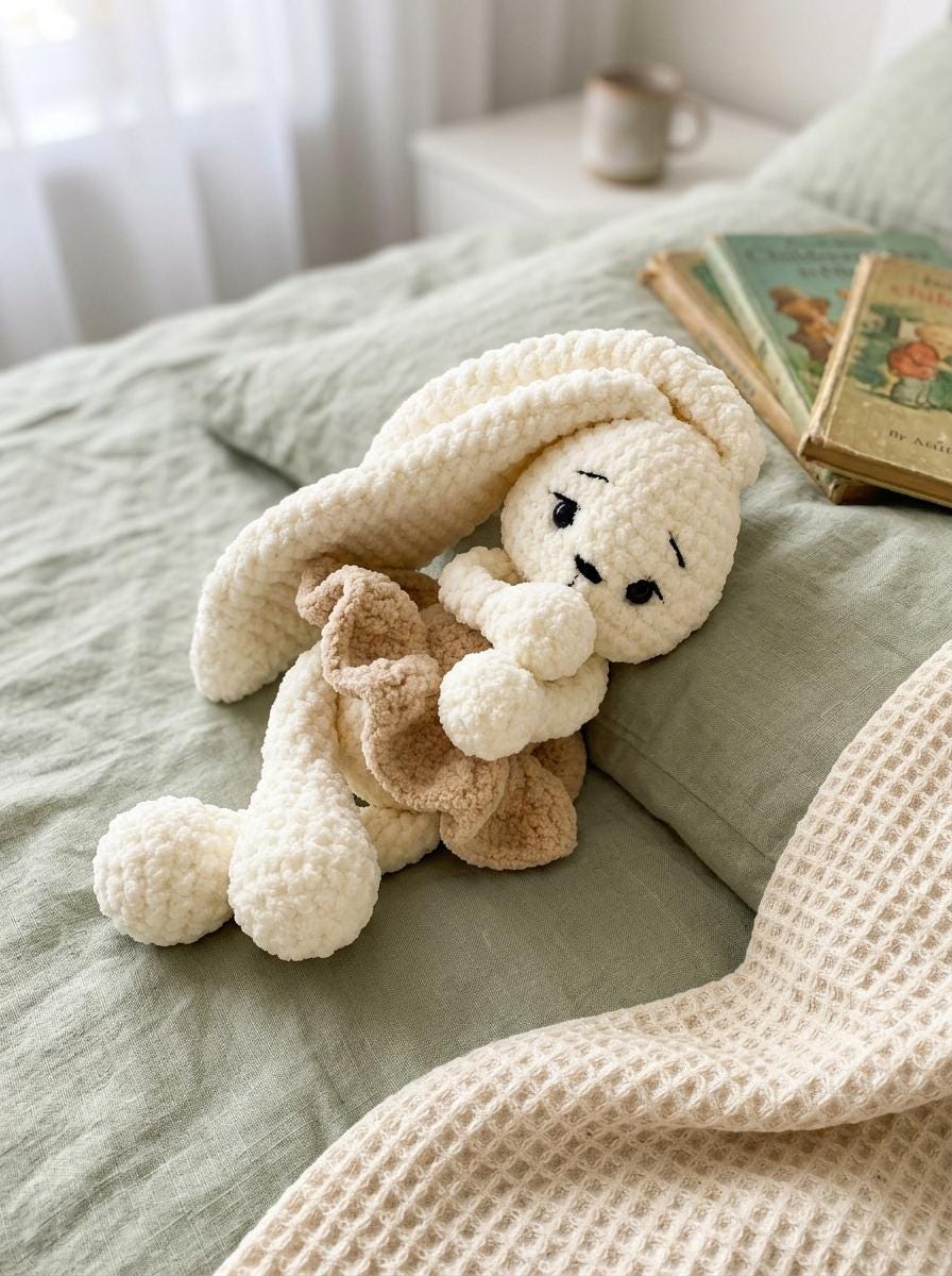 Bunny Crochet Pattern, Plush Rabbit Amigurumi Pattern PDF, Floppy Ear ...