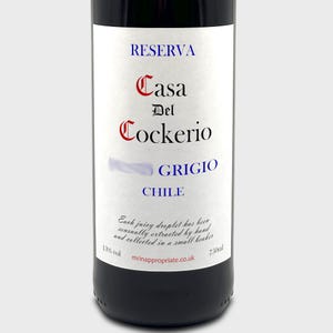 Funny Rude Naughty Christmas Valentines Wine Labels (x2), Novelty Joke