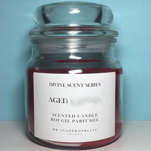 Funny Candle Label (x2) - Aged Smegma, Rude Candle Sticker, Valentine&#39;s Day Candle, Funny Candle, Gift For Him