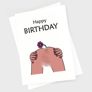 Rude Birthday Card, Funny Birthday Card, Offensive Dirty Inappropriate