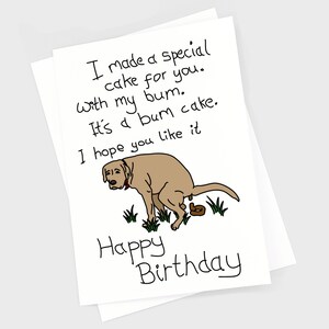 Rude Birthday Card, Funny Birthday Card, Offensive Dirty Inappropriate