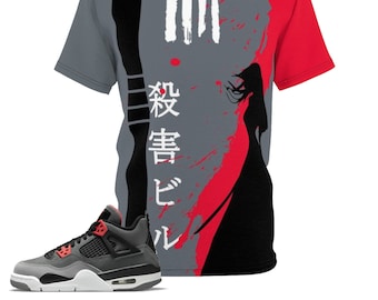 Shirt to Match Jordan 4 Infrared Sneaker Colorway The Bride Design V3