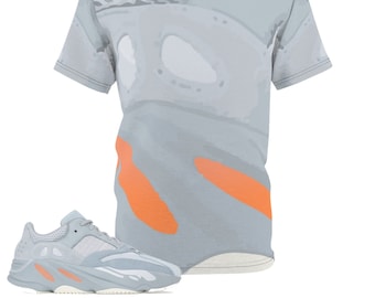 Shirt to Match Yeezy Boost 700 Inertia Sneaker Colorway Konturen V1 Design