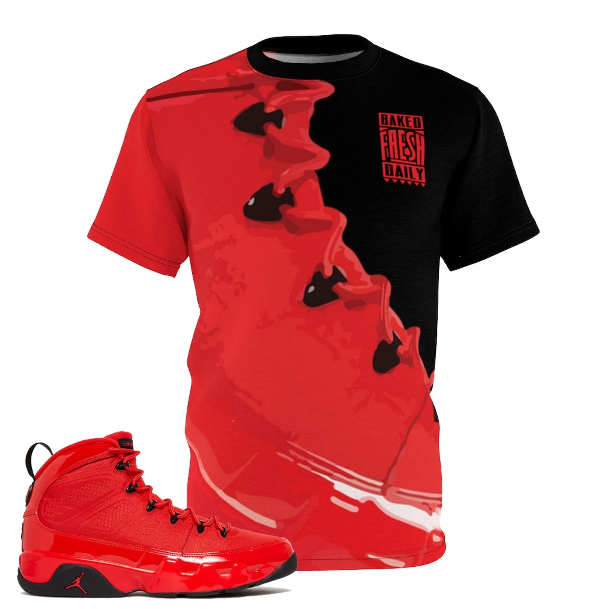 Shirt to Match Jordan 9 Chile Red 