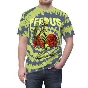 Shirt to Match Yeezy Boost 350 v2 SEFRYE Semi Frozen Yellow Sneaker Colorway FeedUs + Tie Dye Design image 6