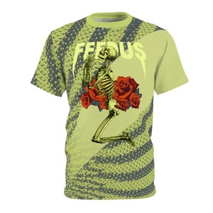 Chemise assortie Yeezy Boost 350 v2 SEFRYE Semi Frozen Yellow Sneaker Colorway FeedUs + Pattern Design V1 image 2