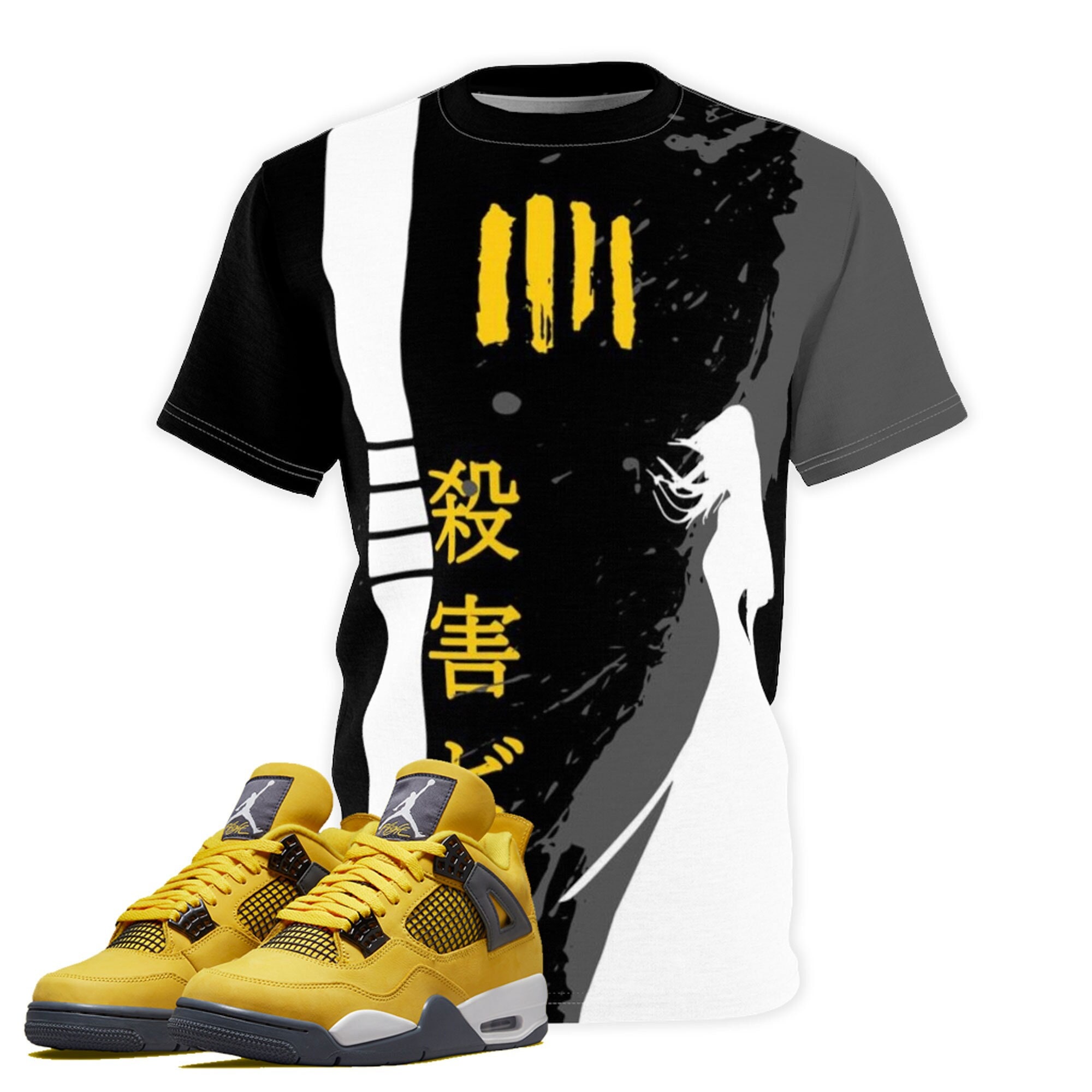 orange and yellow jordan 1 shirts