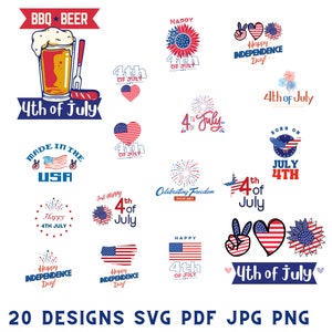 4th of July Svg Bundle, July 4th svg, Fourth of July svg, Independence Day svg, patriotic svg