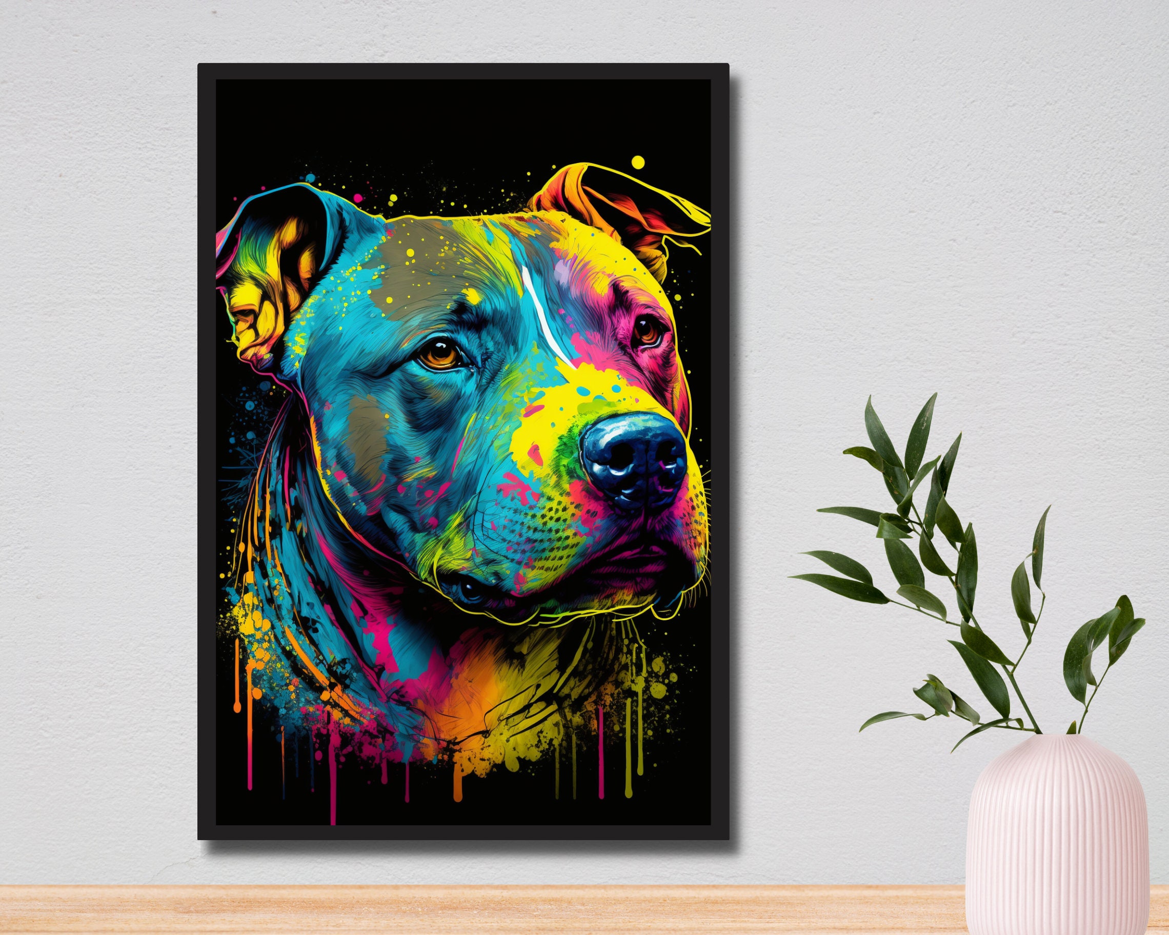 Staffy wall art top