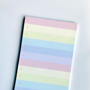 12 To-Do's Rainbow Notepad | Desk Notepad, School Notepad, Calendar Notepad, Work Notepad, Daily Task Planner, Notepad To Do
