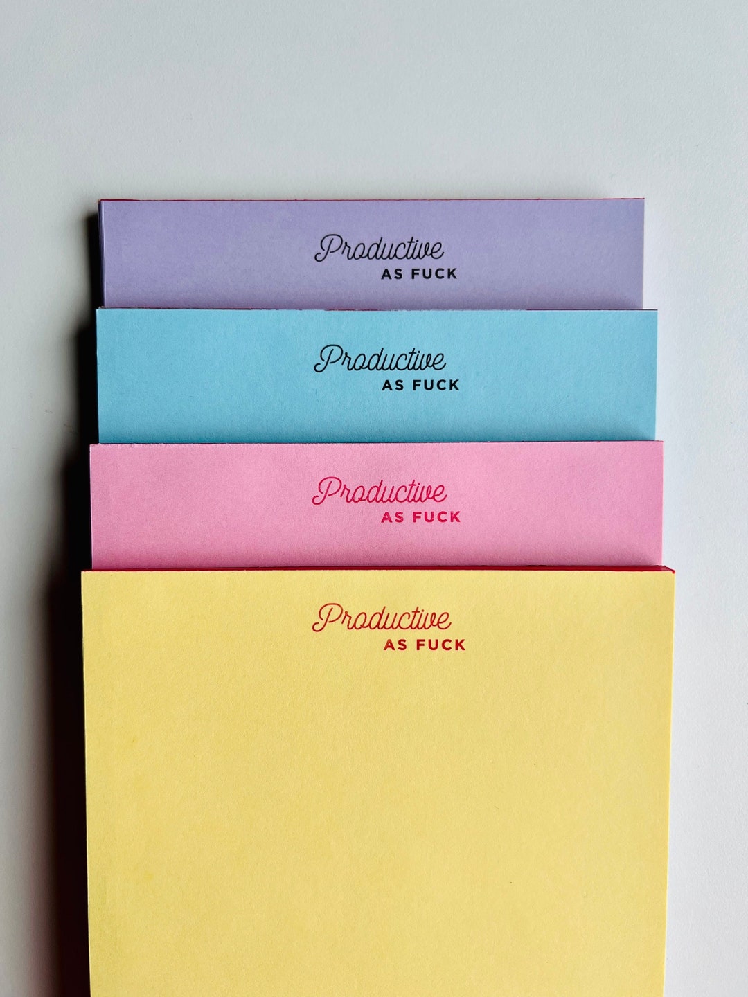 Productive AF Notepad Desk Notepad, School Notepad, Work Notepad, Daily