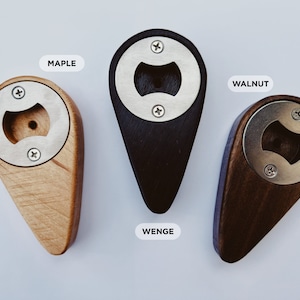 Handmade Teardrop Wood Bottle Opener