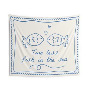 Two Less Fish in the Sea Backdrop | Fish Bridal Shower Decor | Two Less ...