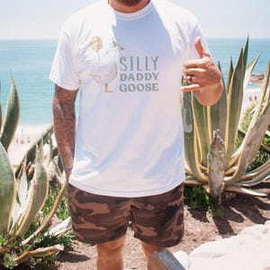 One Silly Goose Matching Shirt for Dad | Silly Daddy Goose Tee | Goose 1st Birthday Outfit Graphic Shirt S712