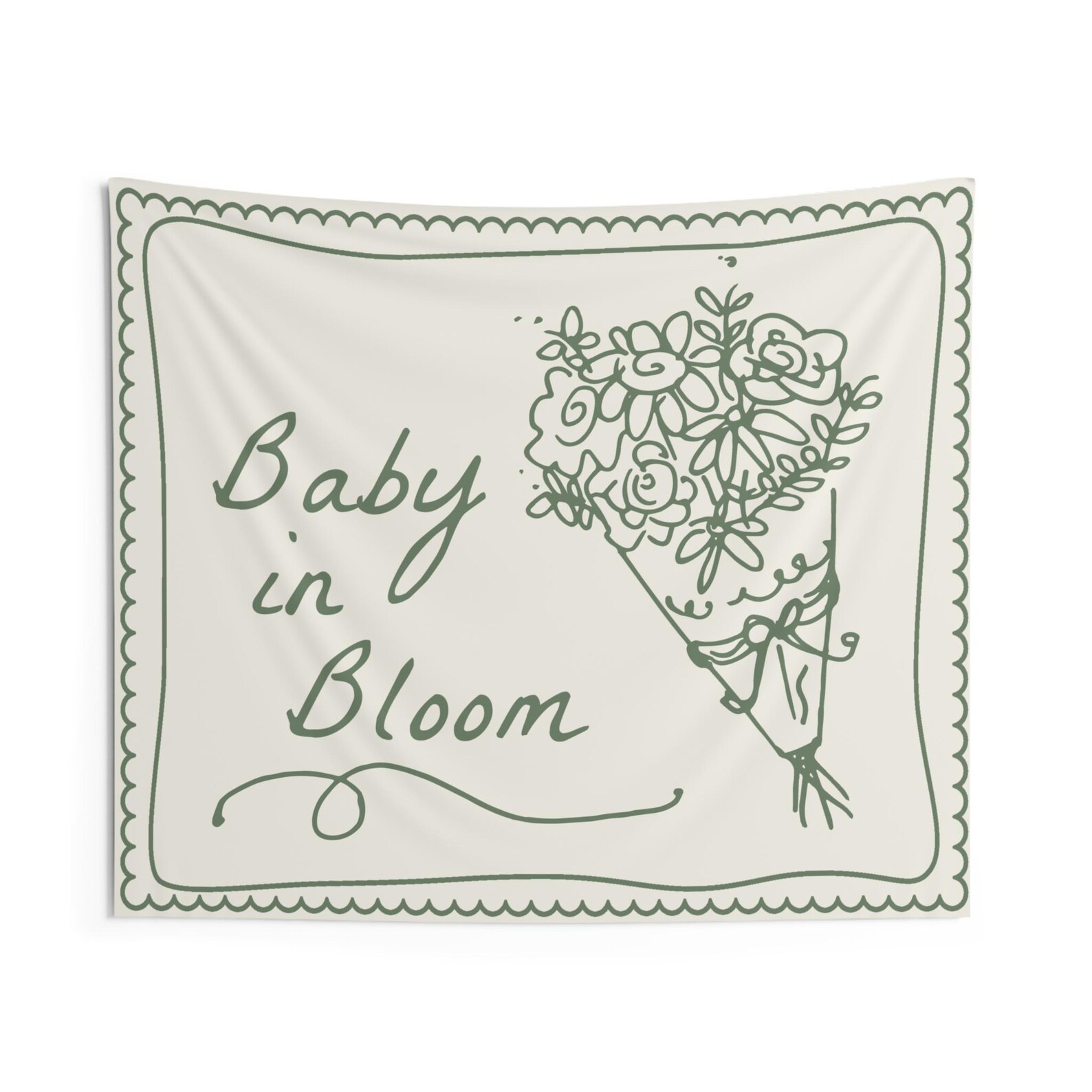 Aperturee Rural Locally Grown Baby On The Way Rectangle Backdrop