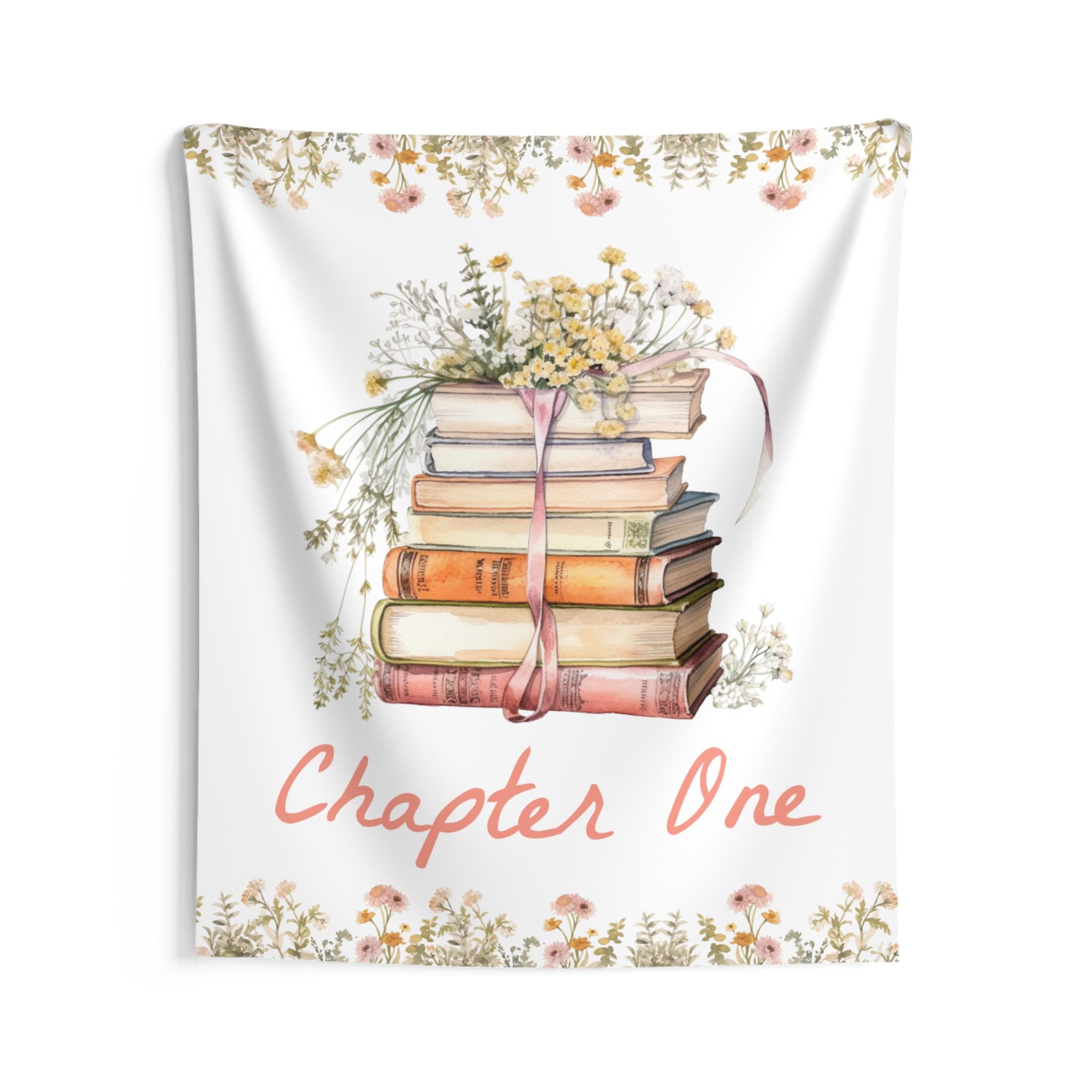 Chapter One Backdrop Chapter One Birthday Backdrop | Book Themed 1st Birthday Fabric Banner ...