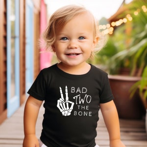 Bad Two the Bone Birthday Shirt | Pink Bad 2 the Bone Girl 2nd Birthday