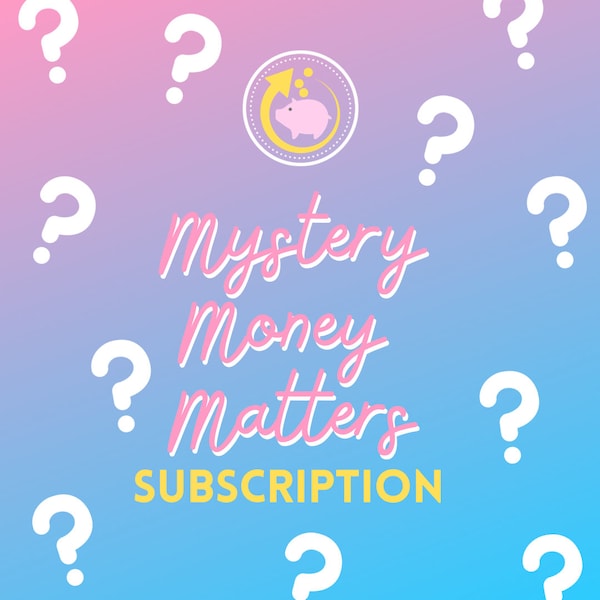 MYSTERY MOEY MATTERS Abonnement | melde Dich | Bargeld, Geld, Einsparungen, Herausforderung, Tracker | My Geld zählt | Cash-Füllung | Kostenplan A6 | de