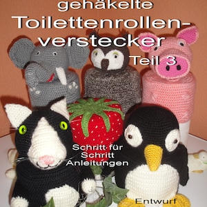 PDF Toilet Roll Hats 3 Crochet Patterns Instructions