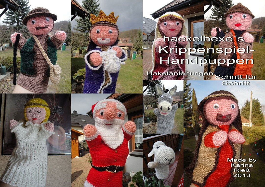 PDF Hand Puppets Nativity Crochet Patterns Christmas Crochet Patterns ...