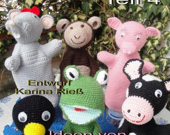 PDF marionnettes à main 4 modèles au crochet instructions artisanat