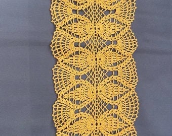 Doilable tablecloth crocheted handmade