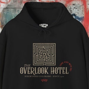 The Shining Hoodie | Overlook Hotel Sweatshirt | Stephen King Horror Hoodie | Stanley Kubrick Movie Gift | Unisex Halloween Pullover