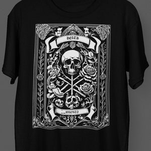 Gothic Tarot T-shirt Death Card Shirt Black Tee Occult Goth Shirt Macabre Aesthetic Witchy Alternative Clothing Dark Gift