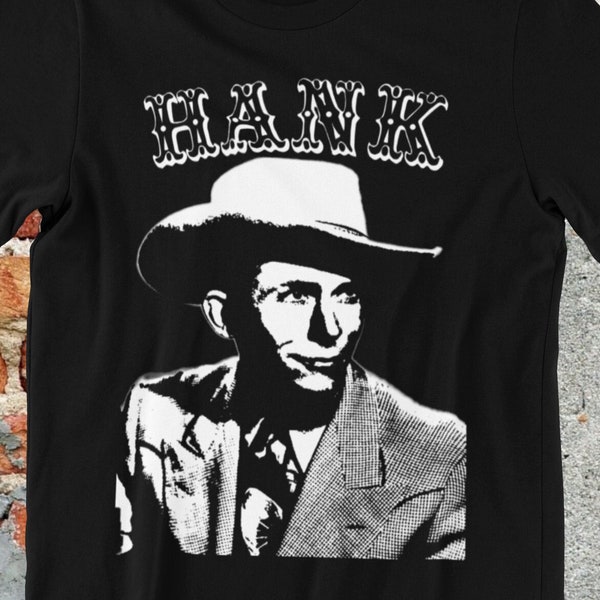 HANK WILLIAMS T-SHIRT - Outlaw Country Music Shirt - Country Western Tee - Concert Tee - Hank Williams Jr. Hank 3, Country Western, tshirt