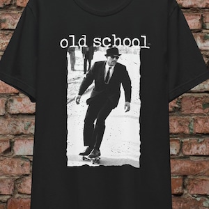Skateboard Shirt Old School Retro Skater Tee Vintage Hipster Streetwear 90s Style Gift for Skateboarders Kids XS to Adult 5X Hoodie Ladies