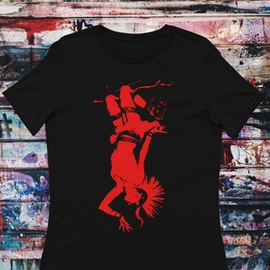 Punk Girl Mohawk T-Shirt | Goth Punk Aesthetic Top | Grunge Style Gothic Fashion | Vintage Punk Rock Gift | Women&#39;s Crewneck Tee