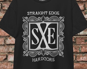 Straight Edge Punk Shirt Hardcore Punk T-shirt Edge Hoodie Ladies Racerback Tank Vegan Hardcore Clothing SxE Straightedge Gift Edge Kid