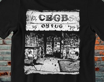 CBGB Punk Shirt | Punk Rock Tee | NYC Ramones Fan Top | Goth Alternative Grunge Fashion | Punk Rock Gift | Band T-shirt