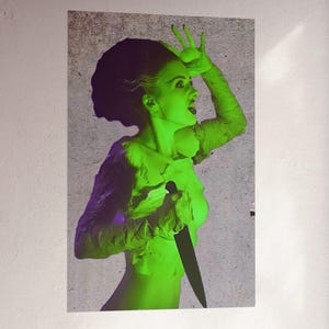 Bride Of Frankenstein Poster Horror Movie Wall Art Black Classic Monster Print Retro Film Decor Gothic Style Gift For Horror Fan