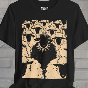 Black Sheep Bella Canvas Tee, Rebel T-Shirt, Unique Bella Canvas Shirt, Unisex Outcast Tee, Black Sheep Shirt, Quirky Gift Apparel