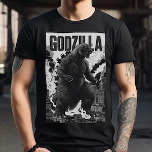 Vintage Godzilla T-Shirt | Retro Kaiju Unisex Tee | Classic Monster Movie Shirt | Gift for Godzilla Fans, Nostalgic Japanese Culture Apparel