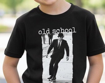 Old School Skater Kids Shirt – Retro Skateboard Youth Tee