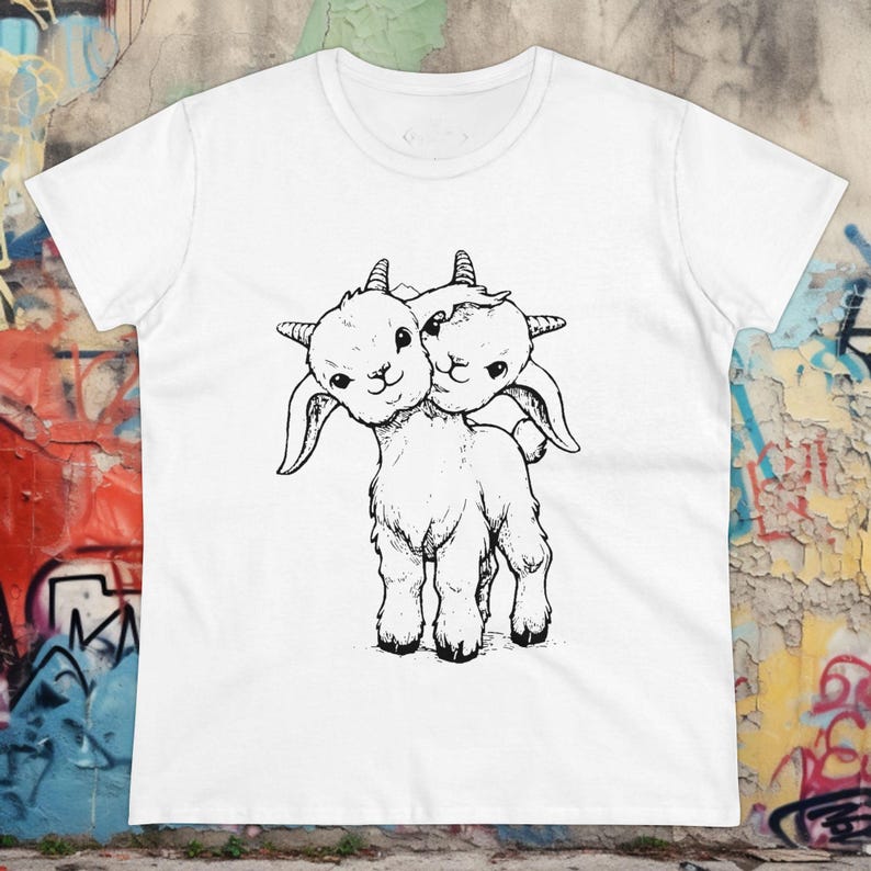 Punk Shirt Two-Headed Calf shirt Goat T-Shirt Tee Weird Vintage Style Punk Oddities Gift Goths Ladies, Long Sleeve, Tank Top, Sweatshirt image 7