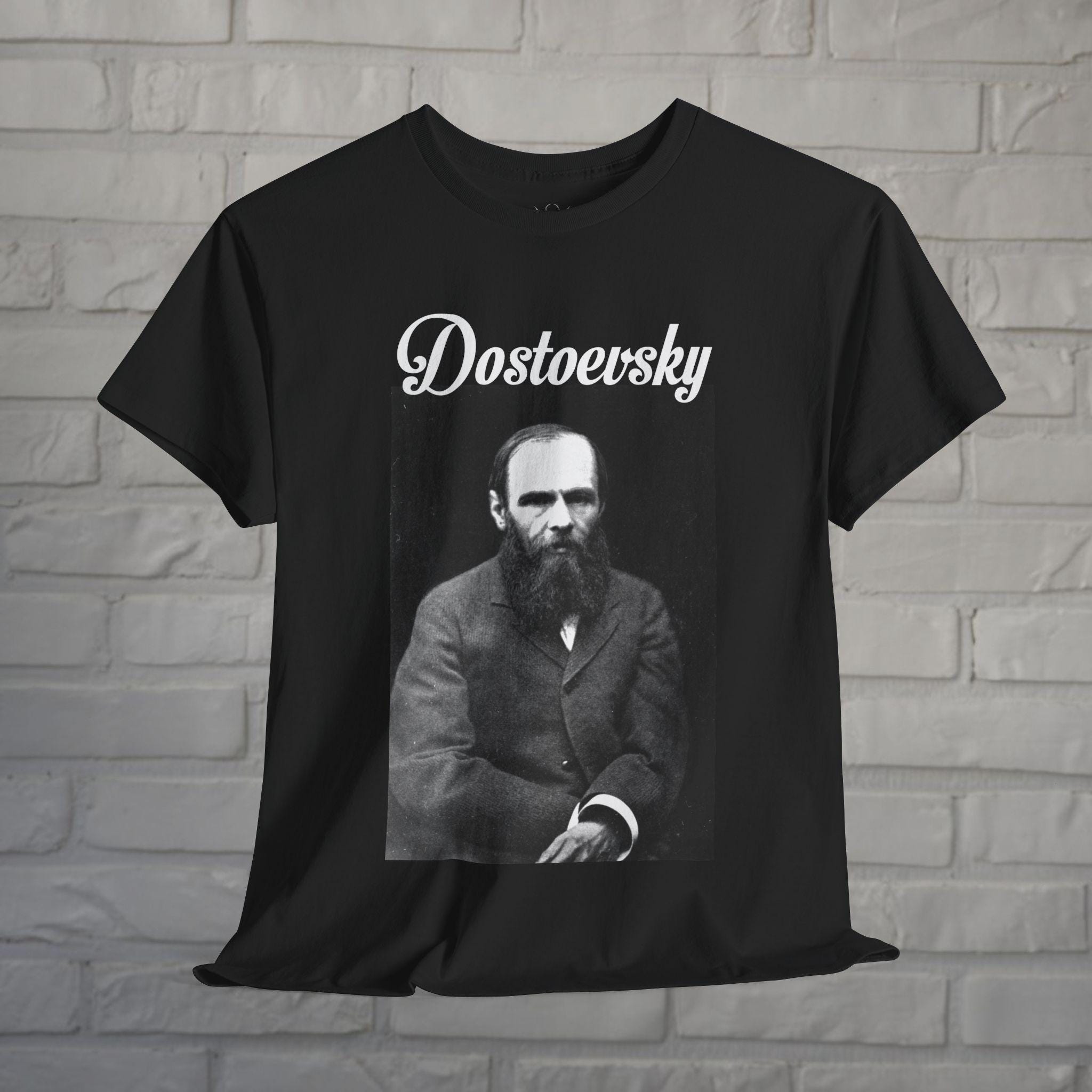 Fyodor Dostoevsky T-Shirt | Brothers Karamazov Author Tee | Classic Literature Top | Writer Portrait Shirt | Book Lover Apparel
