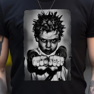 Punk Rock Knuckles Tattoo Tee | Unisex Shirt & Ladies Cut Hoodie | Edgy Alternative Fashion Top | Unique Gift for Punk Lovers | Tattoo
