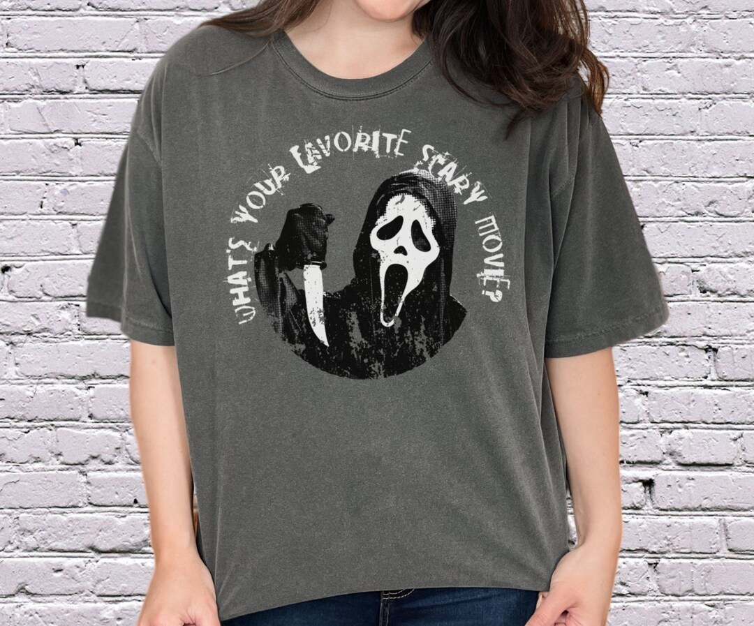 Scream Ghostface Shirt Comfort Colors Horror Movie T-shirt Ghost Face ...