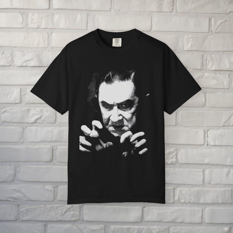 Bela Lugosi Dracula Shirt Classic Horror T Shirt Tee Long Sleeve Ladies Top Vampire Movie Graphic Goth Clothing Halloween Gift For Fan Comfort Colors Tee