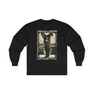 Theda Bara Shirt - Goth Gothic Lady Vampire - Spooky Halloween Punk - Edgy Alternative Fashion - Eerie Dark Style - Horror-Inspired Tee Long Sleeve Tee