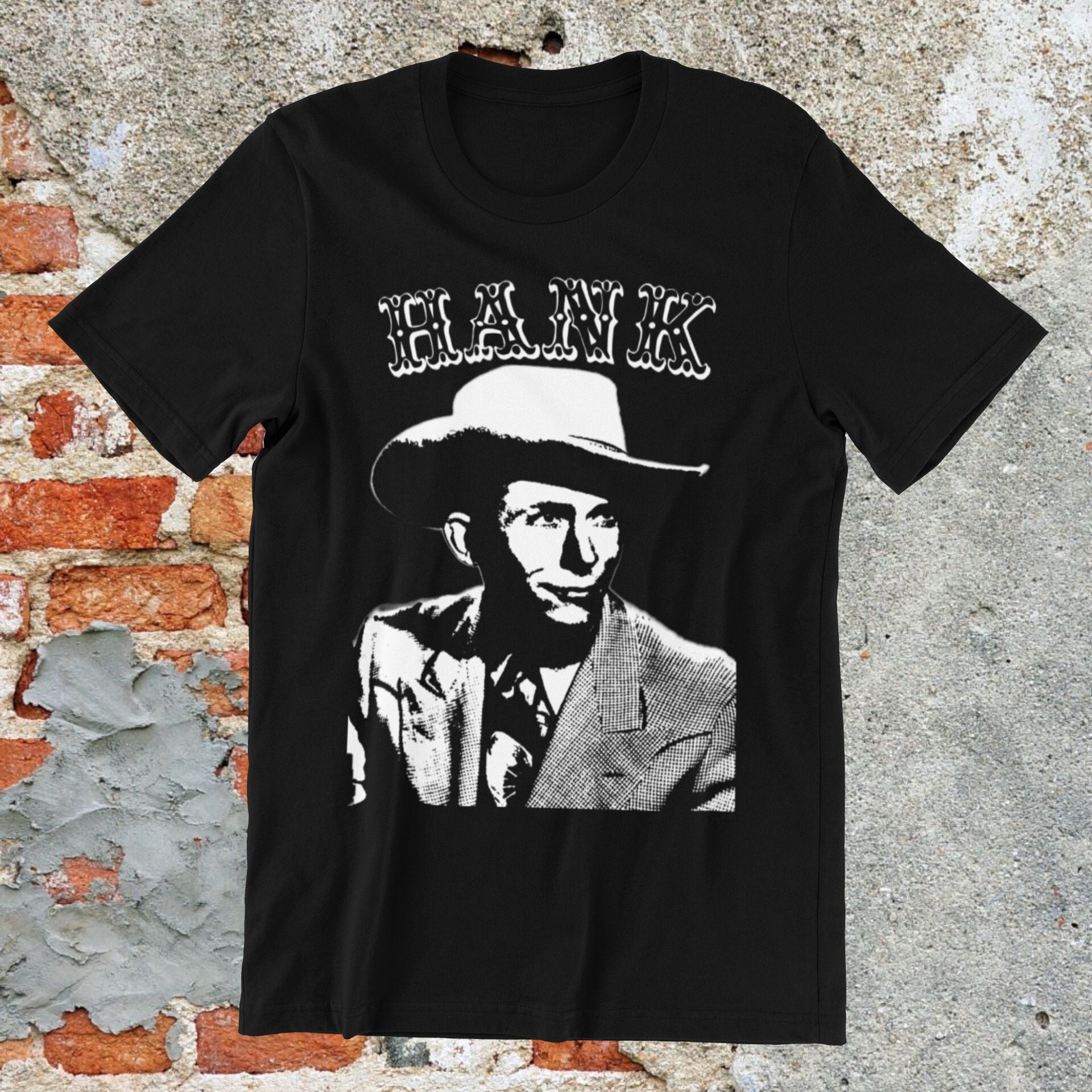 HANK WILLIAMS T-SHIRT - Outlaw Country Music Shirt - Country Western Tee